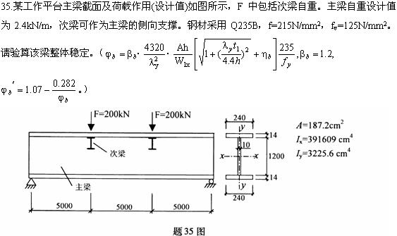 全国2009年4月高等教育自考钢结构试题(图11)